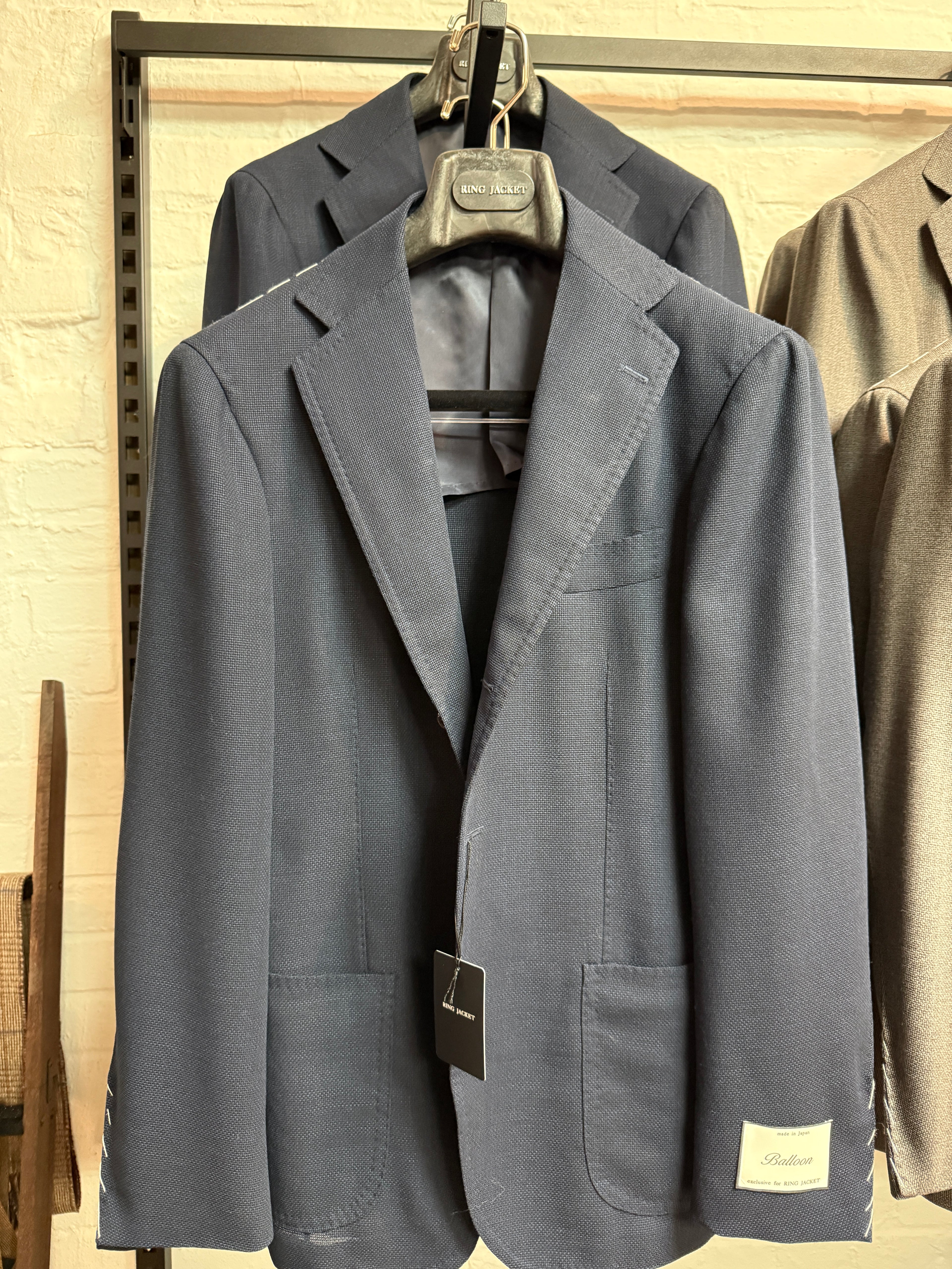 Wool Hopsack Sport Coat - Navy