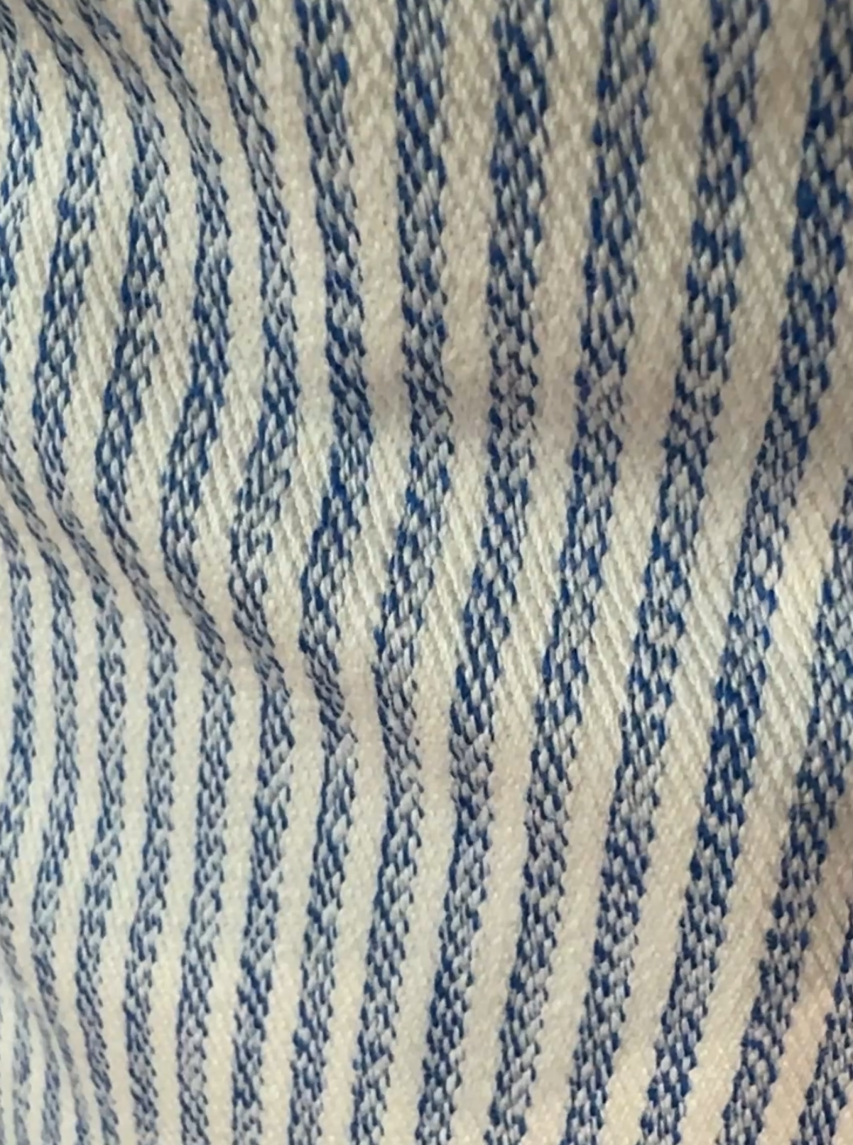 ALAIN Trousers - Blue Jaspé Striped Twill