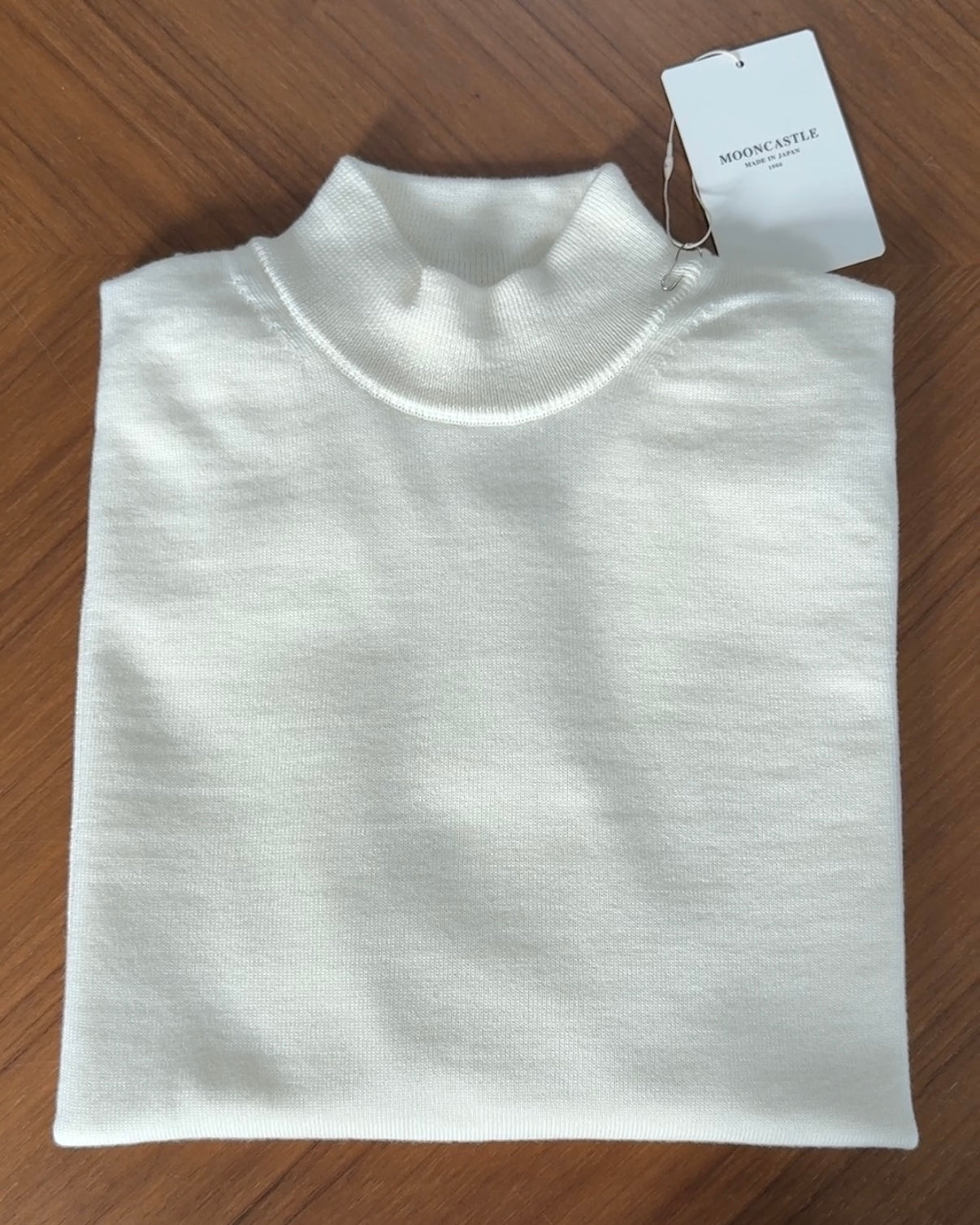 Mockneck Wool Sweater - Off-White
