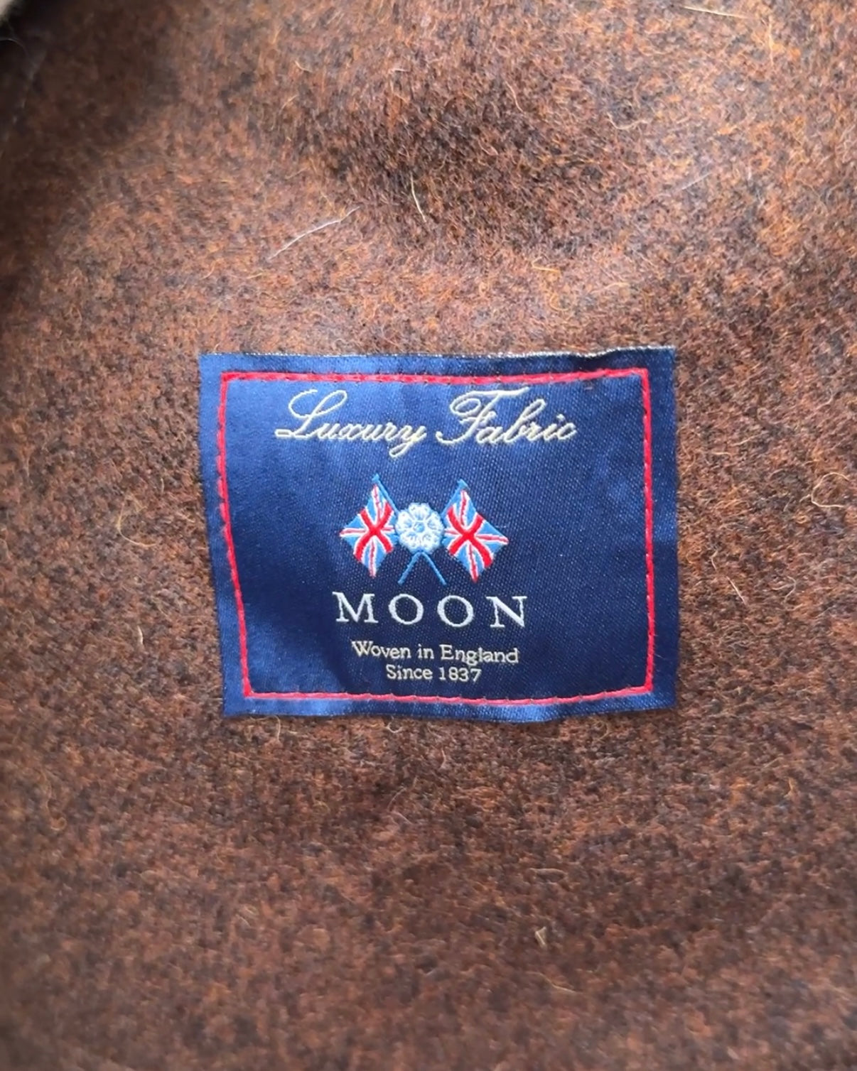 Melton Wool Skyline Overshirt - Red Oak