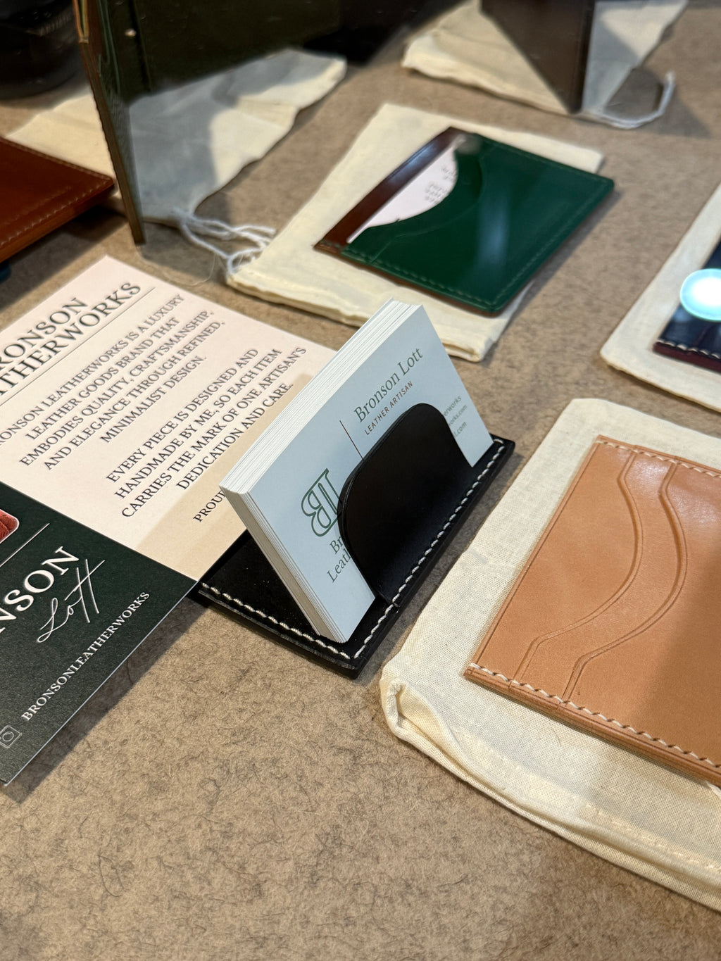 Business Card Stand - Black