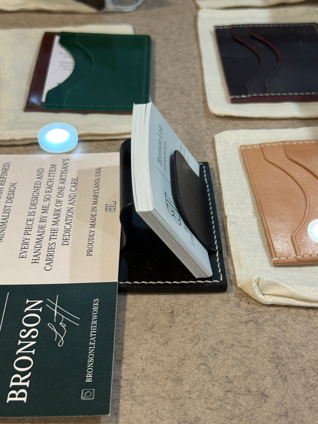 Business Card Stand - Black