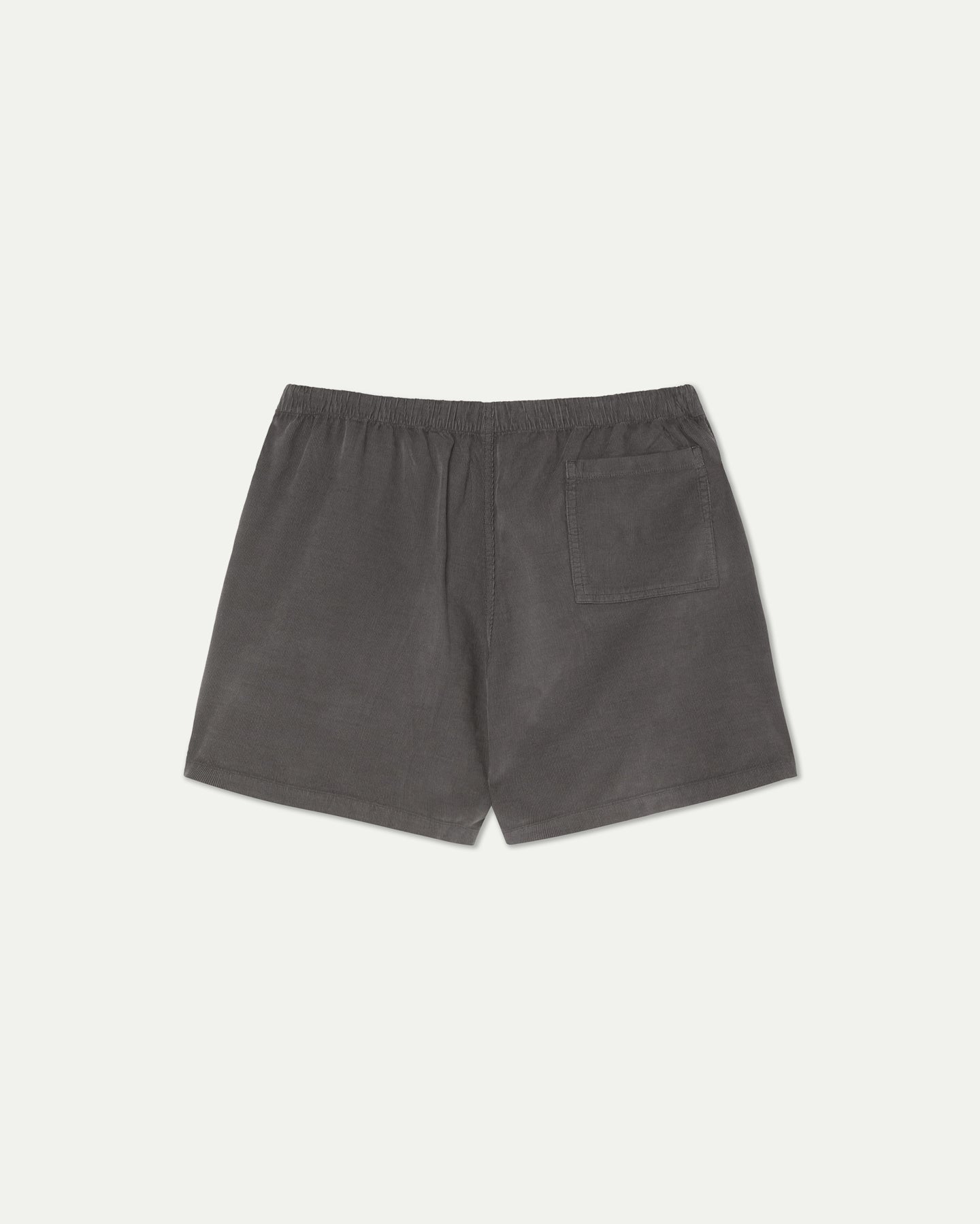 Dark Gray Corduroy Lounge Shorts
