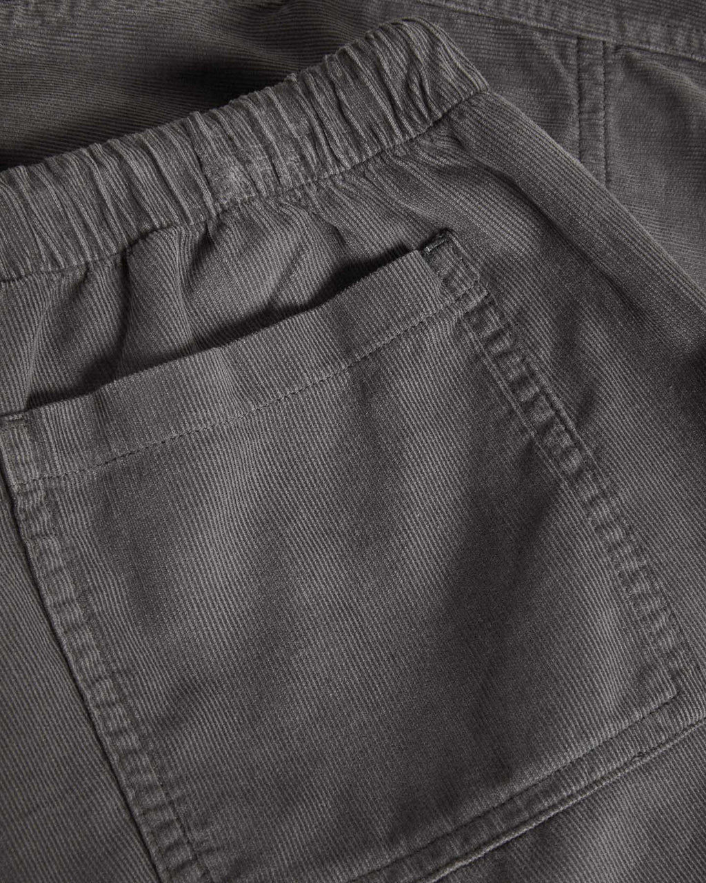 Dark Gray Corduroy Lounge Shorts