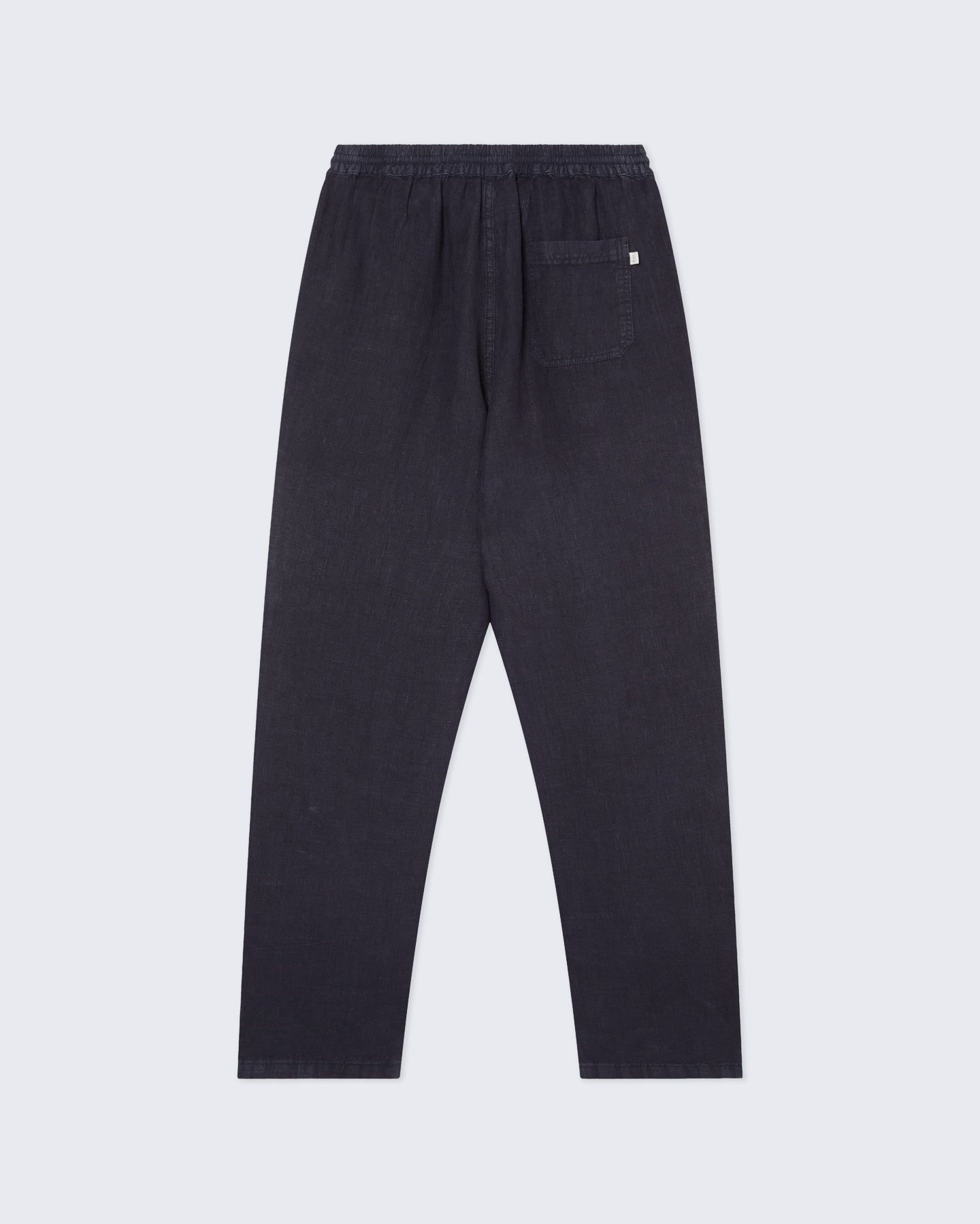 Dark navy linen lounge pants by La Paz with a relaxed fit, featuring a comfortable waistband and casual, breathable fabric.