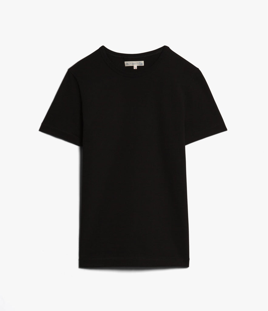 215 Loopwheeled T-Shirt - Black