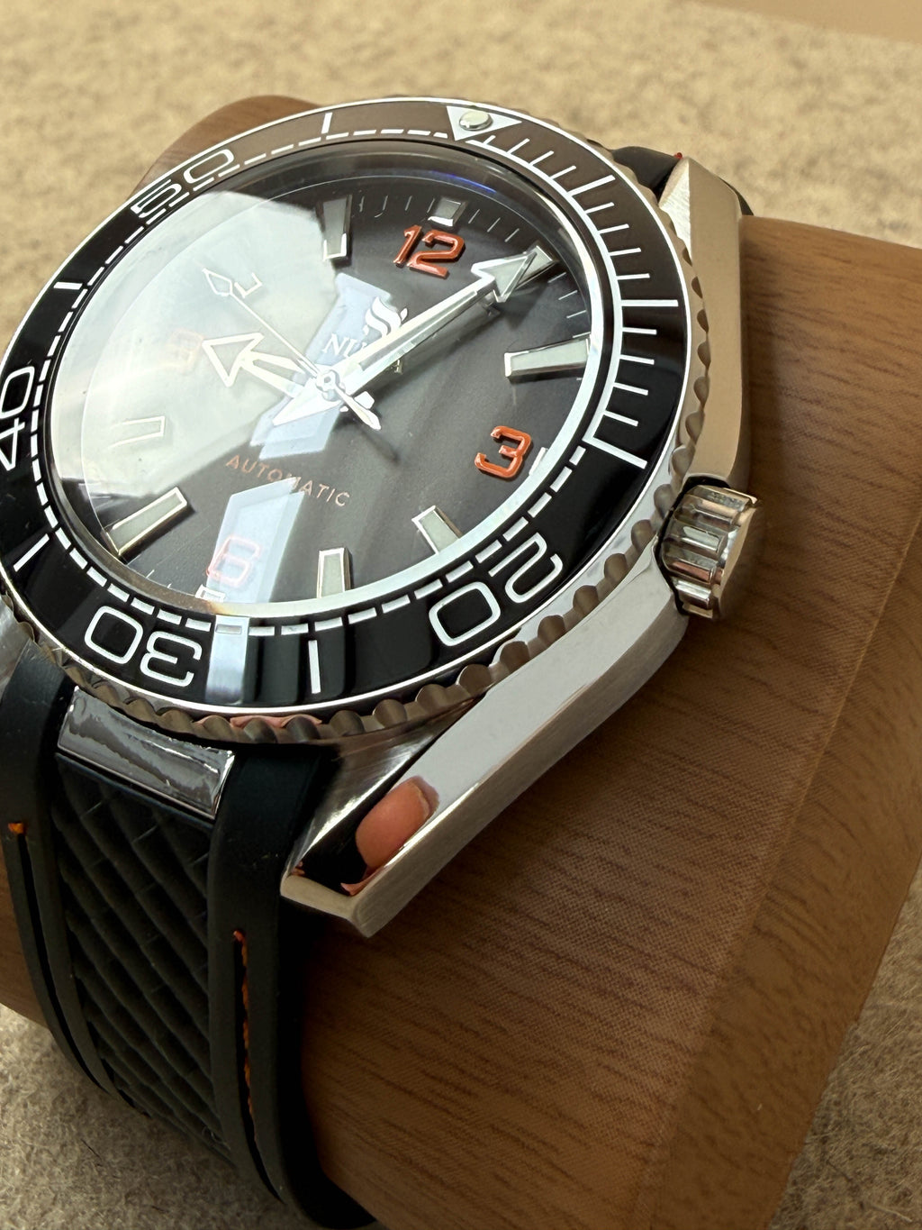 Close-up of a NUMA Watchman accessories item showing detailed craftsmanship and sleek design.