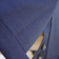Navy blue wool dress trousers by Rota, tailored fit in worsted wool fabric, suitable for formal or business wear