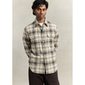 Artist Shirt - Grey Check Brushed Cotton