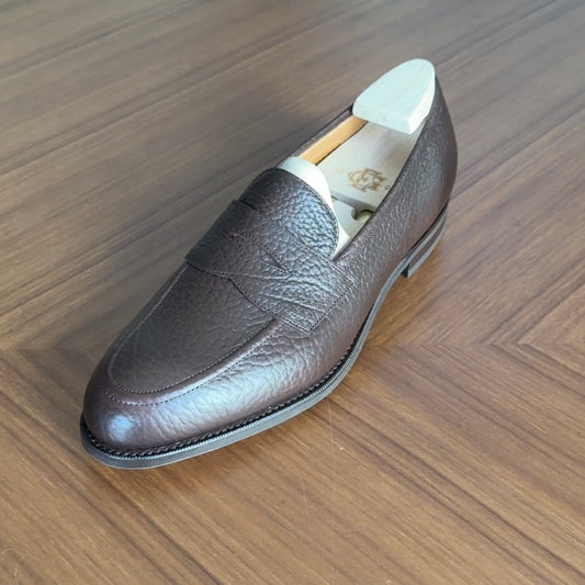 Piccadilly Penny Loafer 184 - Dark Brown London Grain