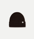 Merino Wool-Cashmere-Silk Beanie - Dark Grain