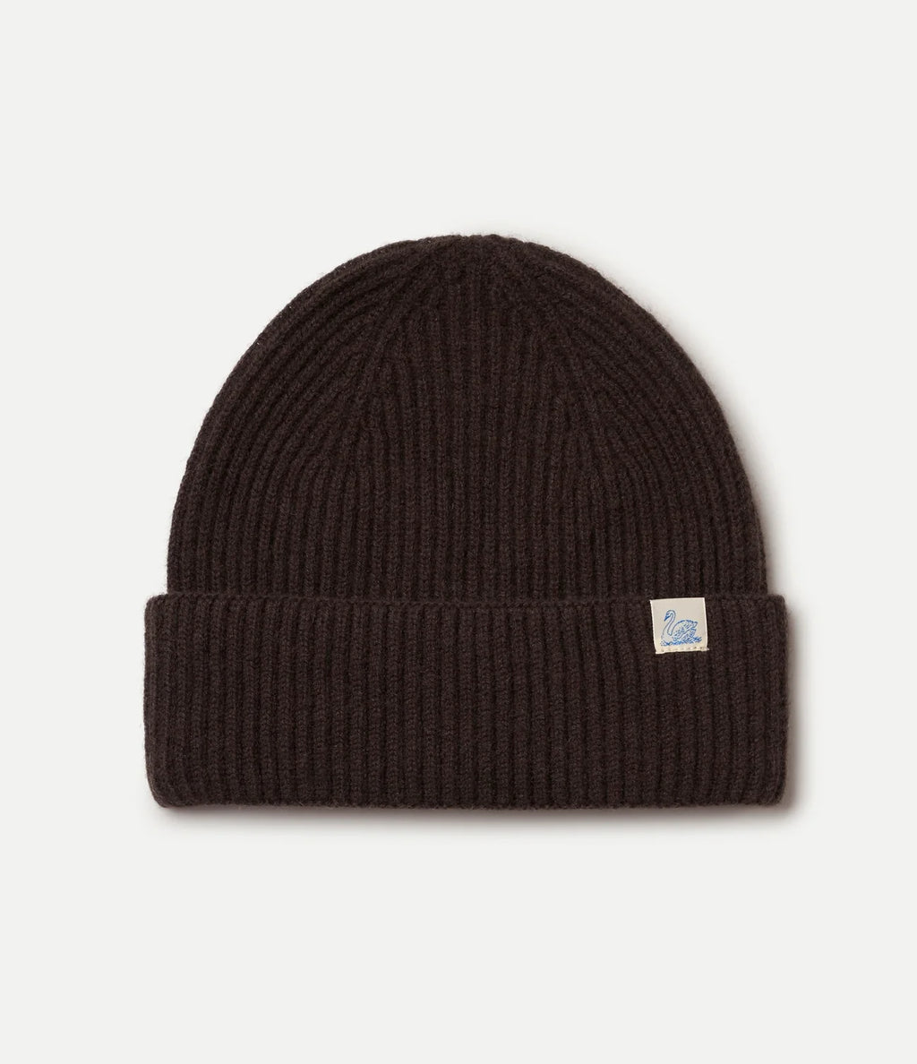 Merino Wool-Cashmere-Silk Beanie - Espresso