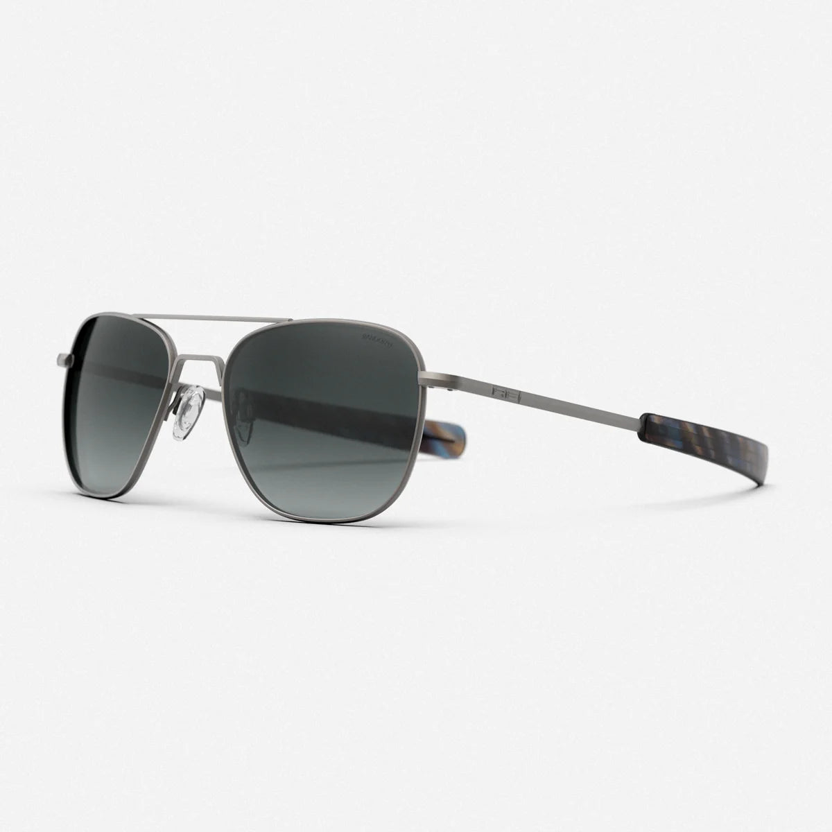 Aviator - Satin Gunmetal & Slate Polarized Gradient Nylon Lens