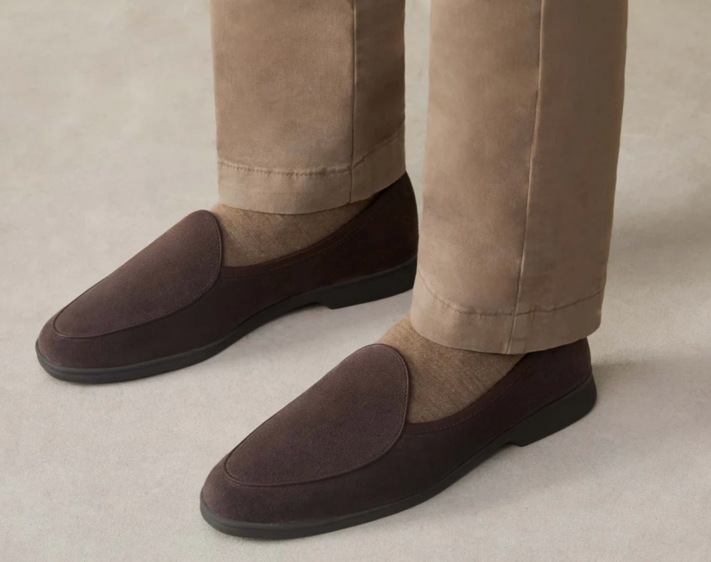 Stride Loafers - Dark Brown Suede