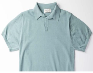 Ice Cotton Knitted Skipper Polo - Mist Green