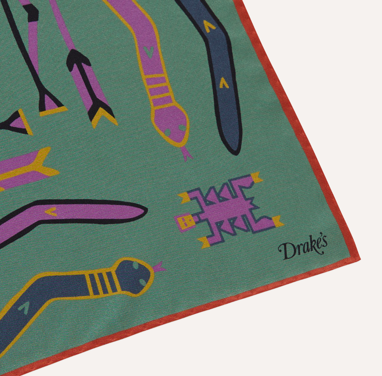 Silk Tribal Pocket Square