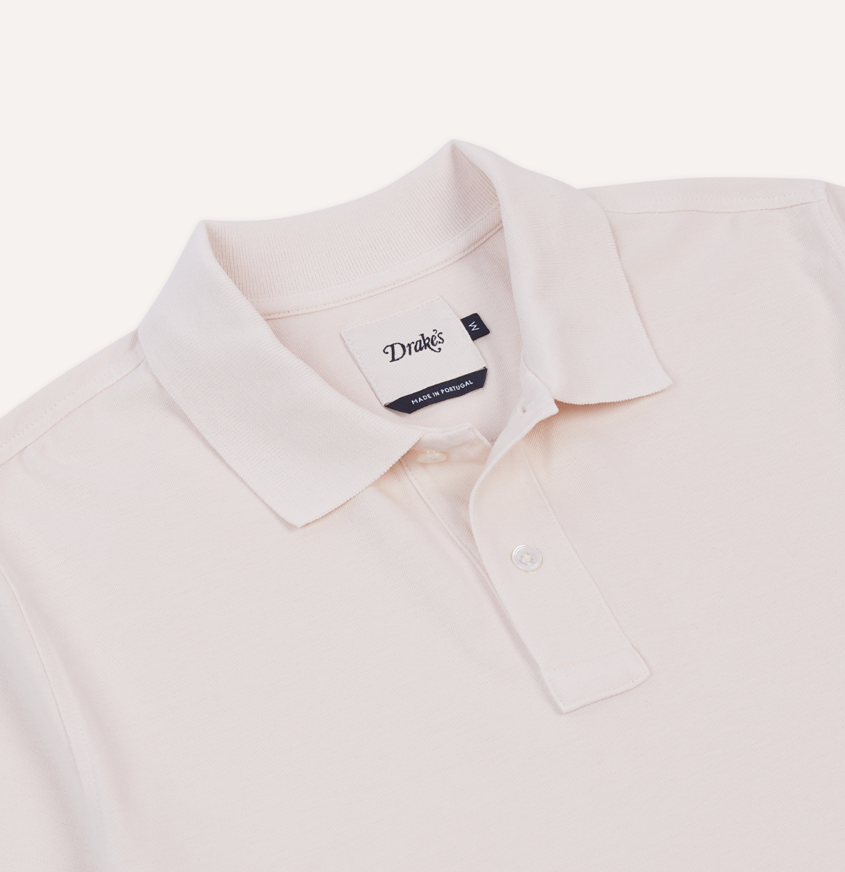 Washed Pique Polo - Pink