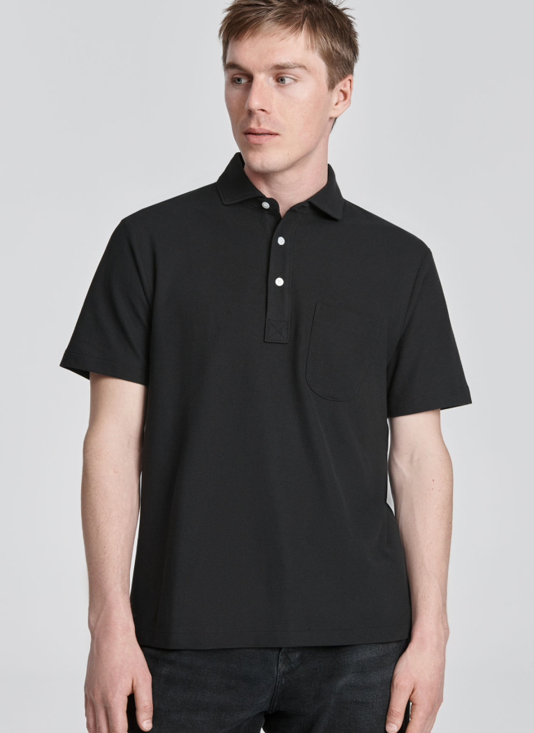 Pique Spread Collar Polo