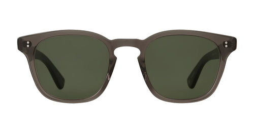 Garrett Leight Ace II sunglasses with black frames and semi-flat Pure G15 lenses, stylish accessory for sunny days