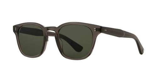 Garrett Leight Ace II sunglasses with black semi-flat frame and G15 tinted lenses, stylish accessories for sun protection.