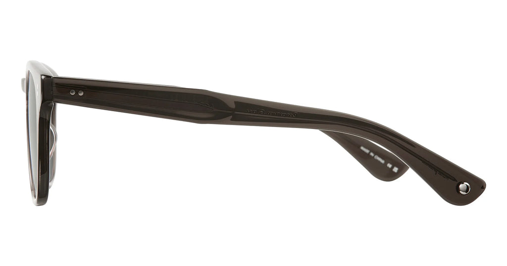 Black Garrett Leight Ace II sunglasses with semi-flat Pure G15 lenses and sleek frame, accessory for stylish sun protection.