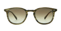 Garrett Leight Mr. Leight Cooper S sunglasses with kelp-green gunmetal frame and fern gradient lenses.