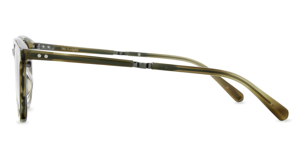 Garrett Leight Mr. Leight Cooper S sunglasses with gunmetal frame and fern gradient lenses, stylish accessories for sun protection