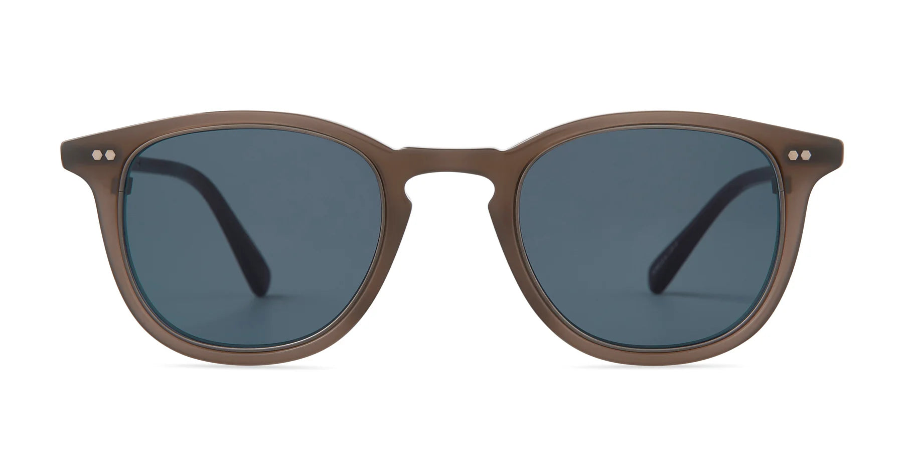 Garrett Leight Mr. Leight Cooper S sunglasses with truffle-gunmetal frames and blue opal lenses, accessory with stylish design.