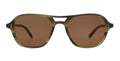 Garrett Leight Doc sunglasses with semi-flat oak frames and dark tinted lenses, stylish accessories for sunny days.