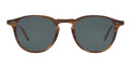Garrett Leight Hampton sunglasses with matte saddle tortoise frames and semi-flat bluesmoke lenses, accessory eyewear.