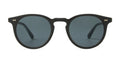 Garrett Leight Mr. Leight Luckman S sunglasses in black pewter with blue smoke lenses, showcasing sleek accessory design.