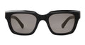 Garrett Leight Mr. Leight Maven S sunglasses in black gunmetal with semi-flat lava lenses, stylish accessories for sun protection.