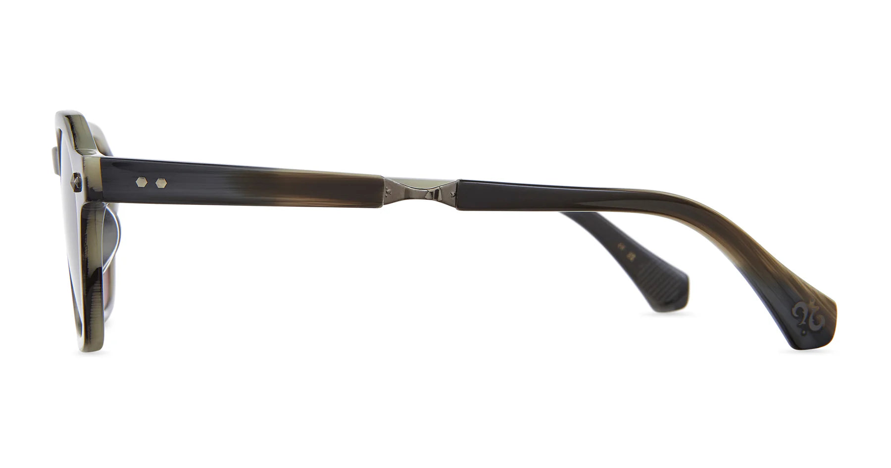 Garrett Leight Mr. Leight Rell S sunglasses with granite gunmetal frames and Oxford grey lenses, stylish accessories for sun protection.