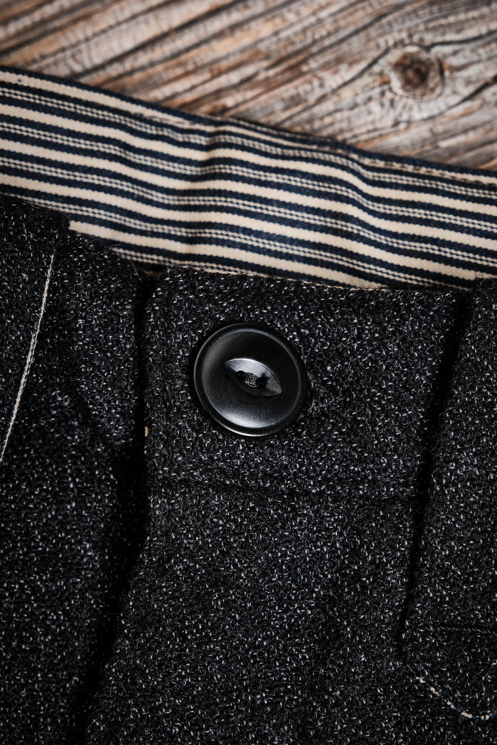 Duster Pant - Black Wool