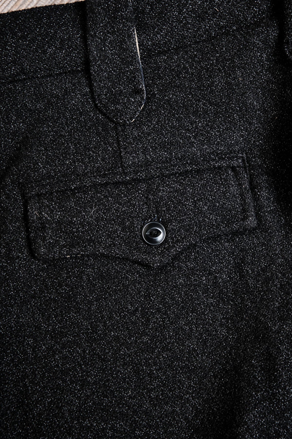Duster Pant - Black Wool