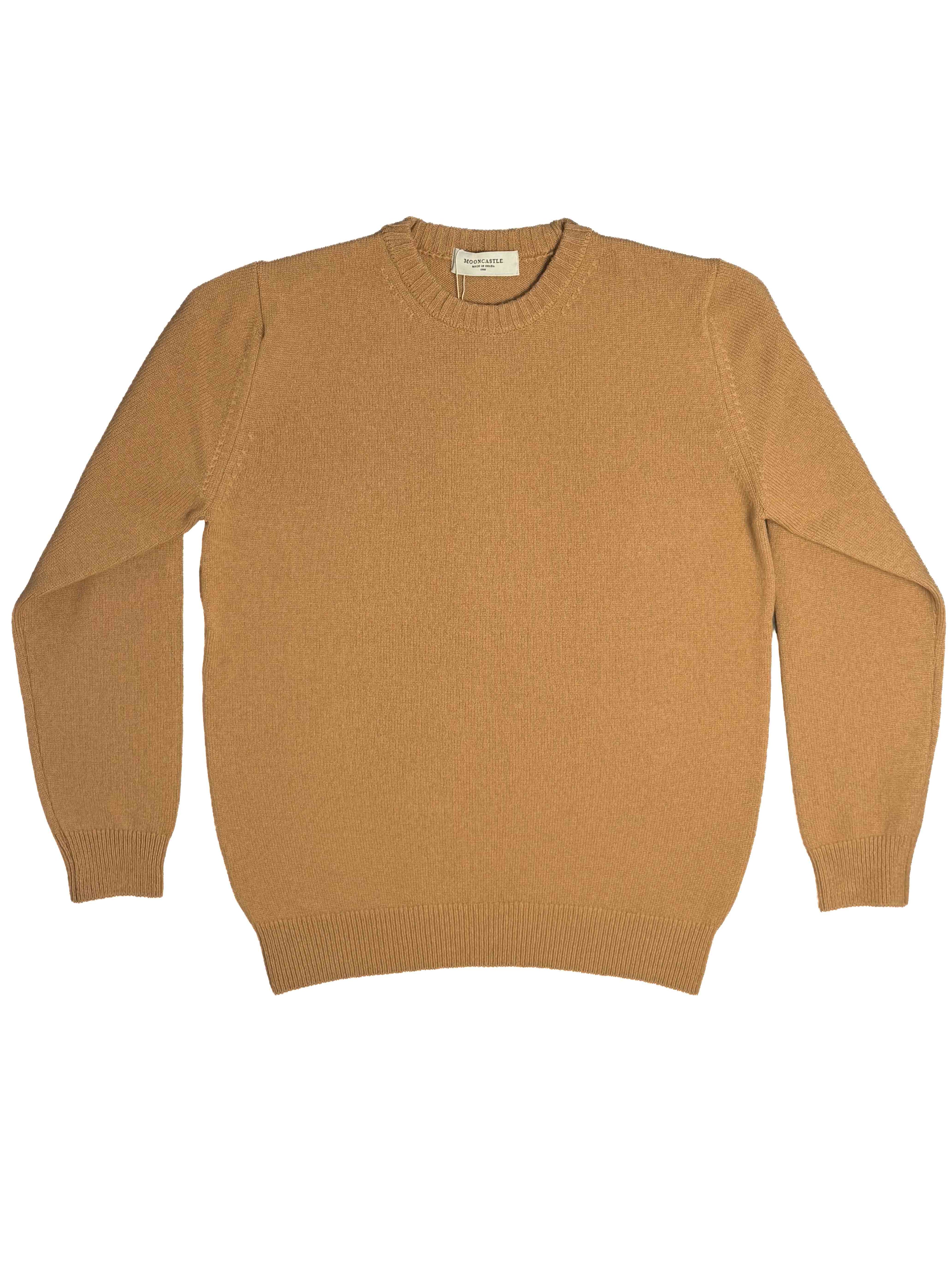 Cashmere Silk Wool Crewneck - Camel