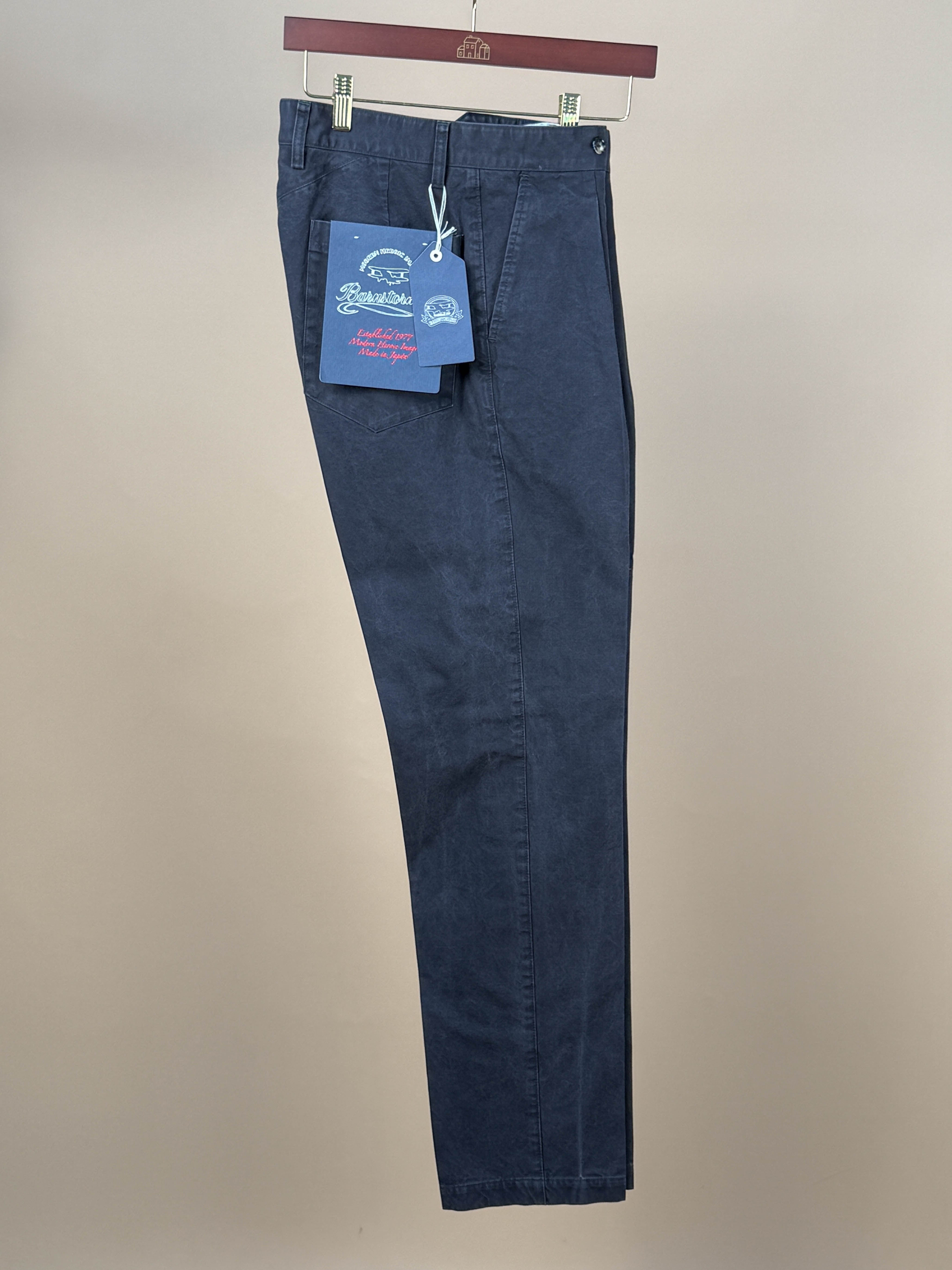 Barnstormer Washed Black Single Pleat French Work Chino - 1510P