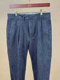 Washed Black Single Pleat French Work Chino - 1510P