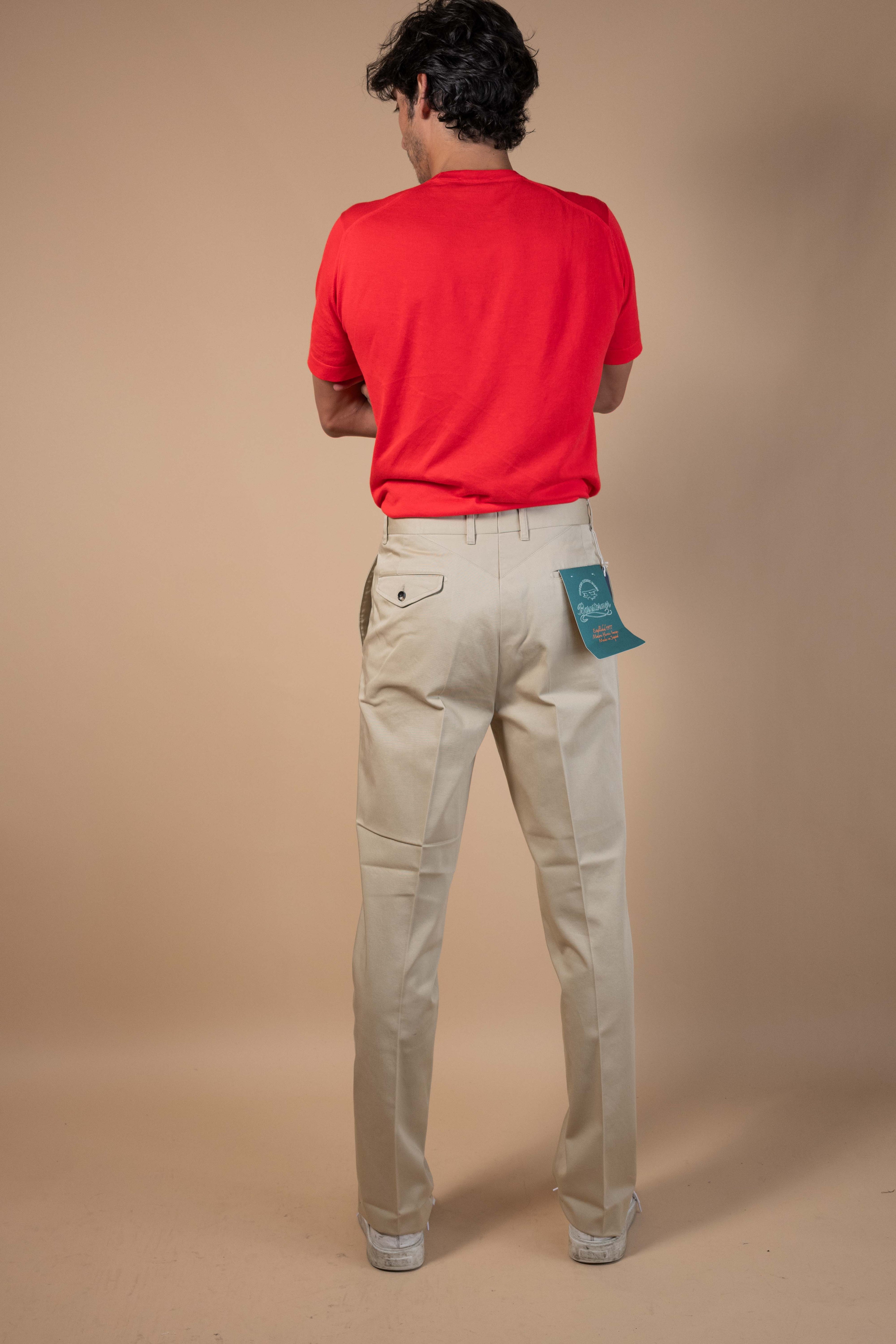 Khaki Flat Front Chinos - 1952UC