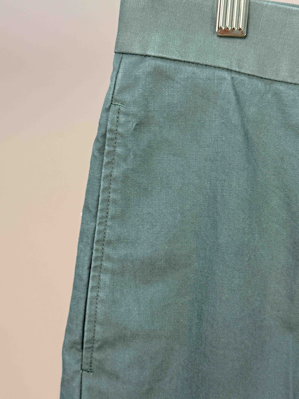 Washed Canvas Flat Front Chinos 1952UC - Olive