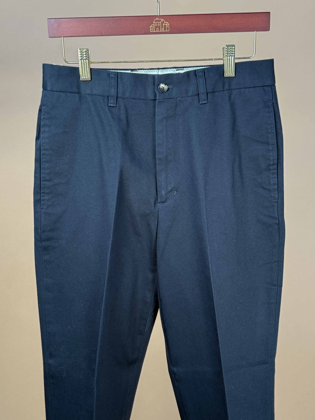 Navy Flat Front Chinos - 1952UC