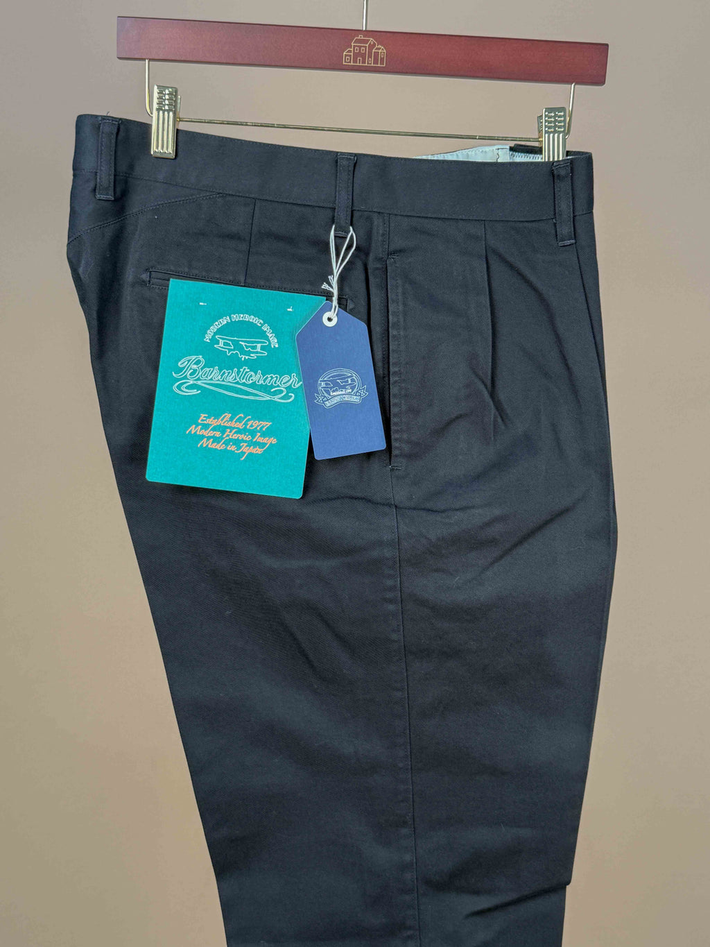 2 Pleat Chinos 1955UC - Black