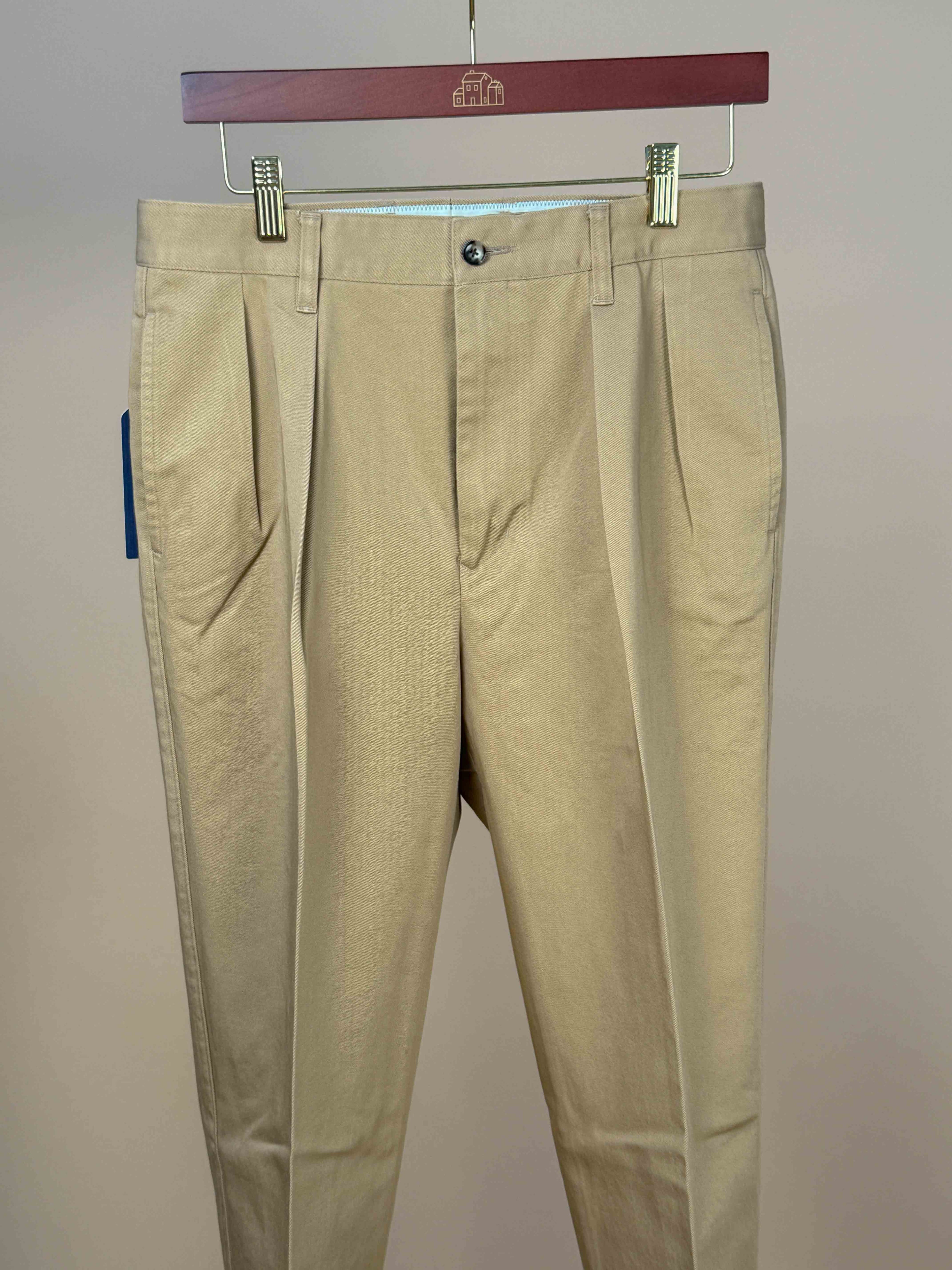 2 Pleat Chinos 1955UC - British Khaki
