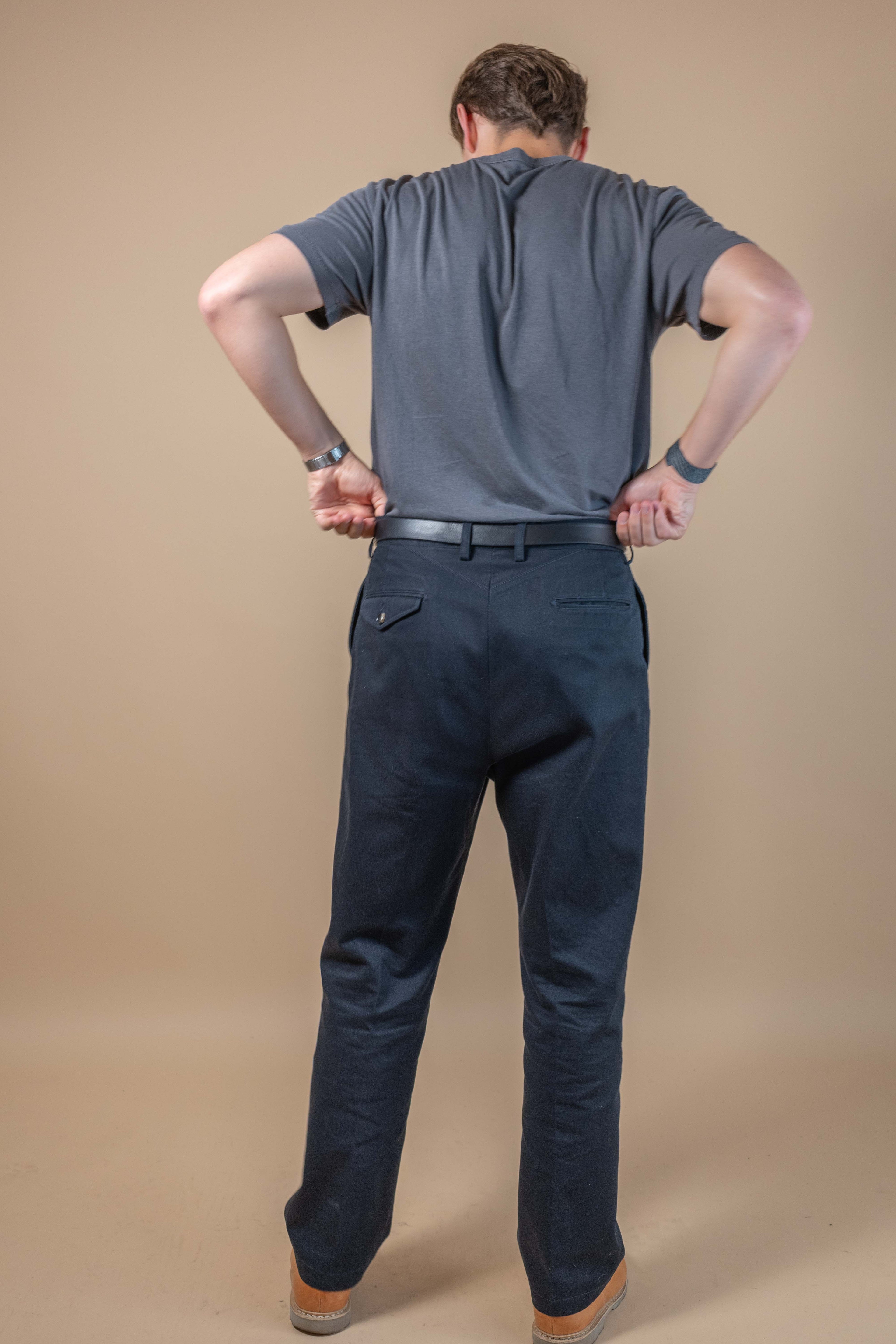 Navy 2 Pleat Chinos - 1955UC
