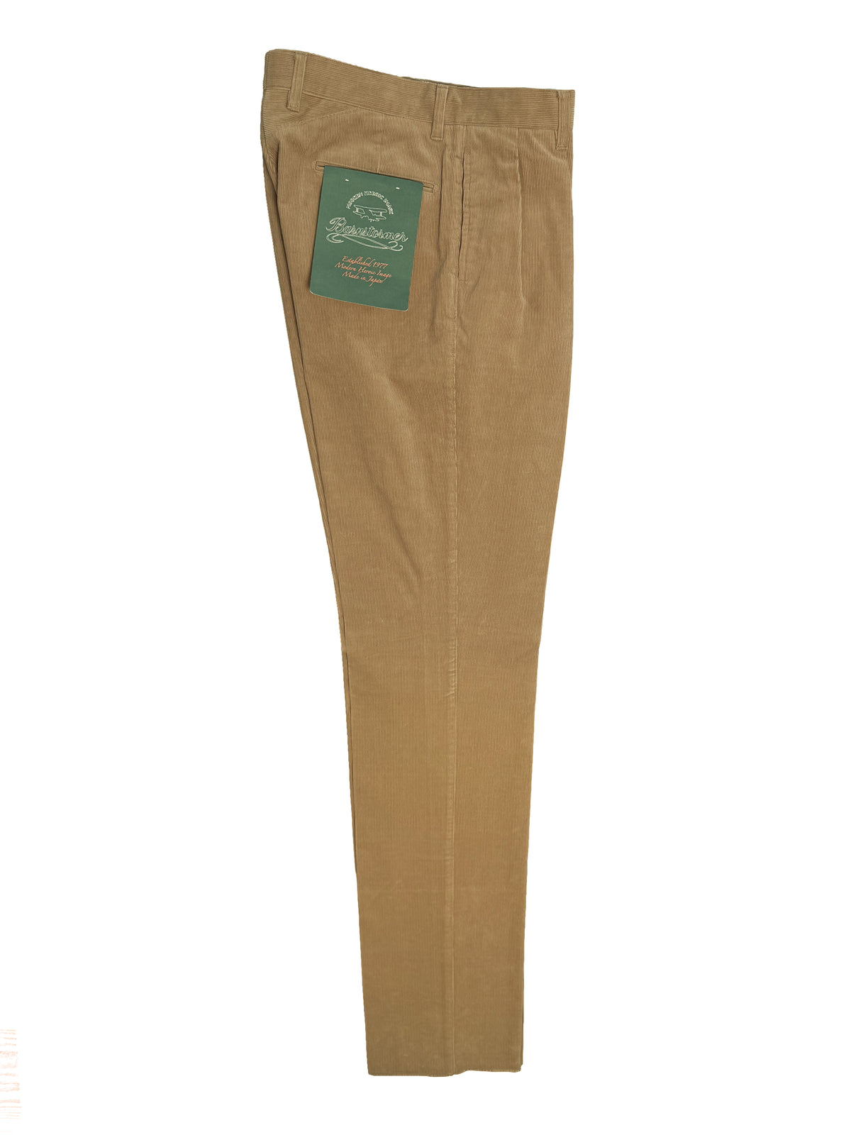 Beige 2 Pleat Corduroy Chinos - 1955UC