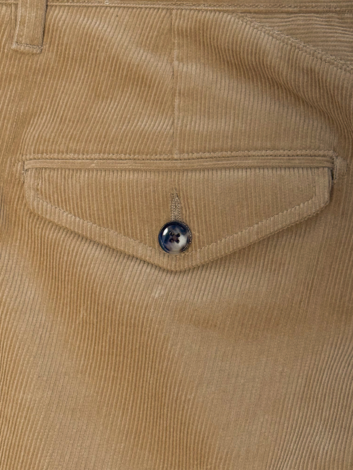 Beige 2 Pleat Corduroy Chinos - 1955UC