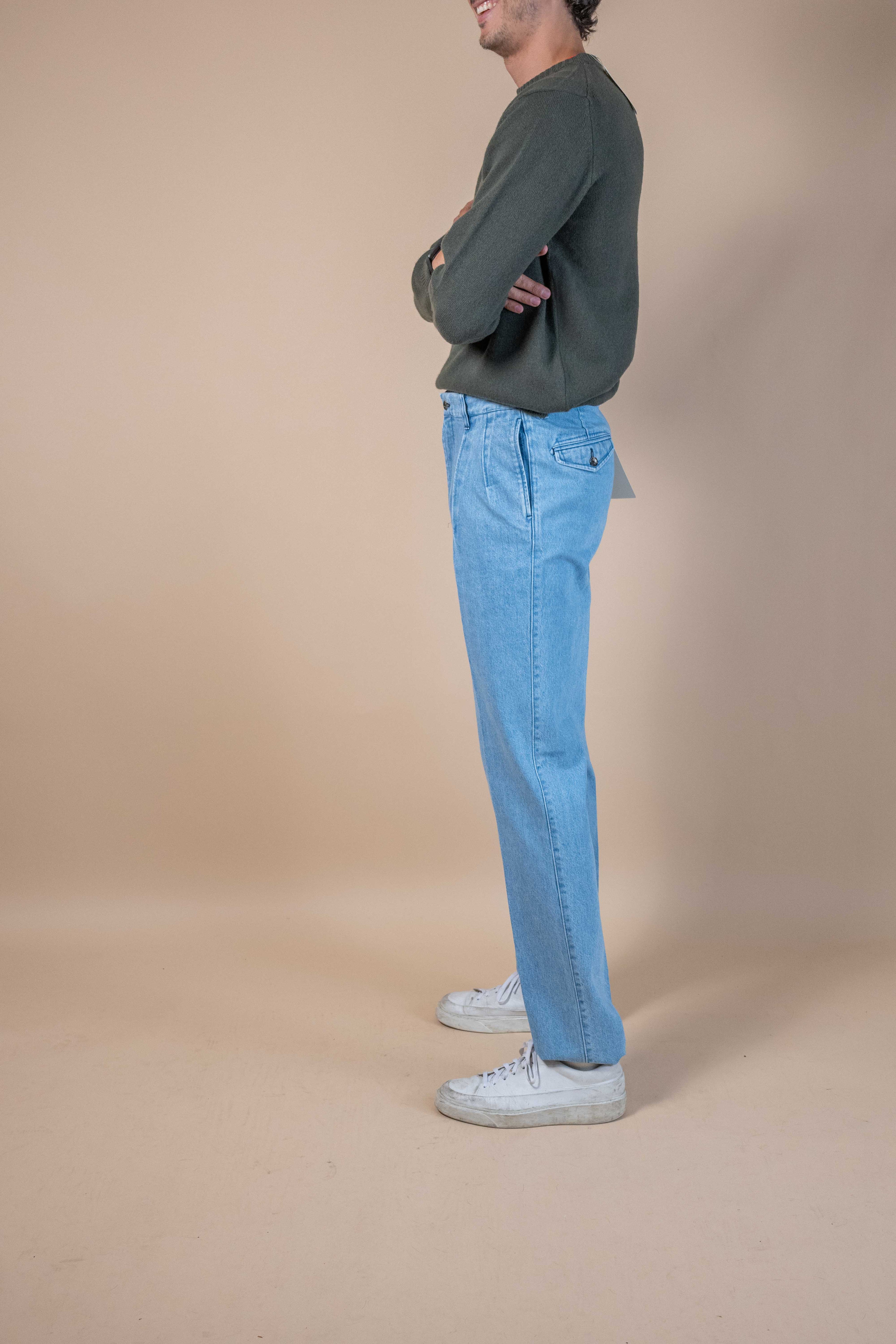 Bleached 2 Pleat Jeans - 1955DNM