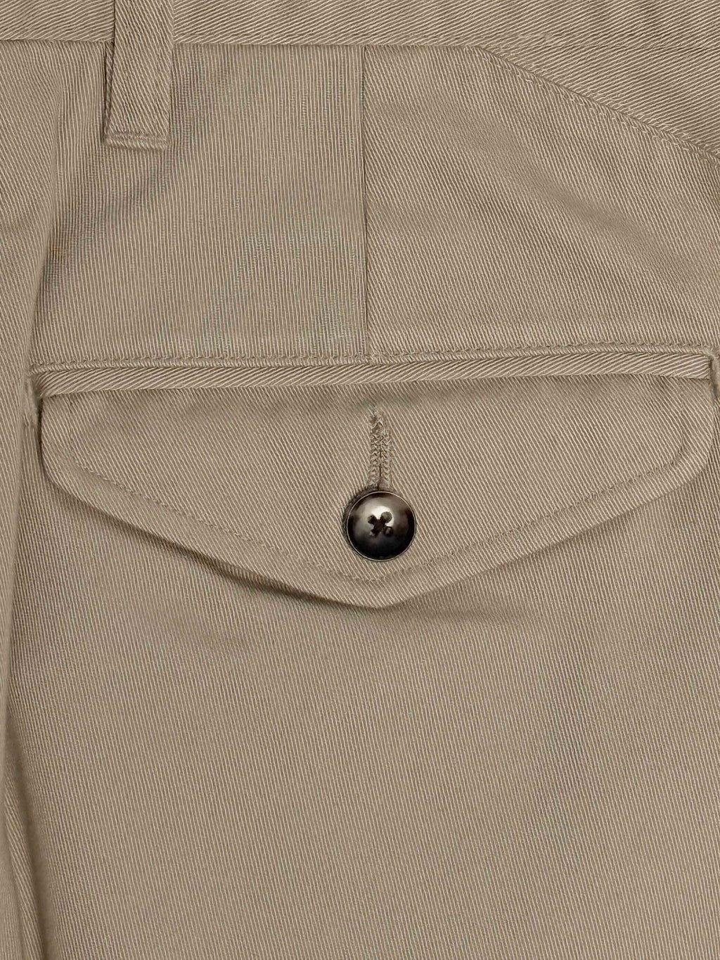 Barnstormer Khaki 2 Pleat Chinos with front pleats and belt loops, made from durable cotton fabric.