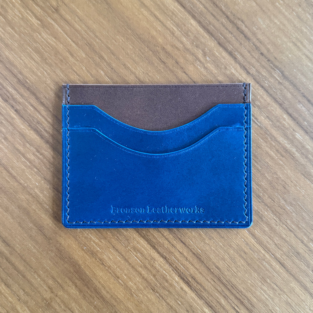Cardholder - Blue/Mahogany