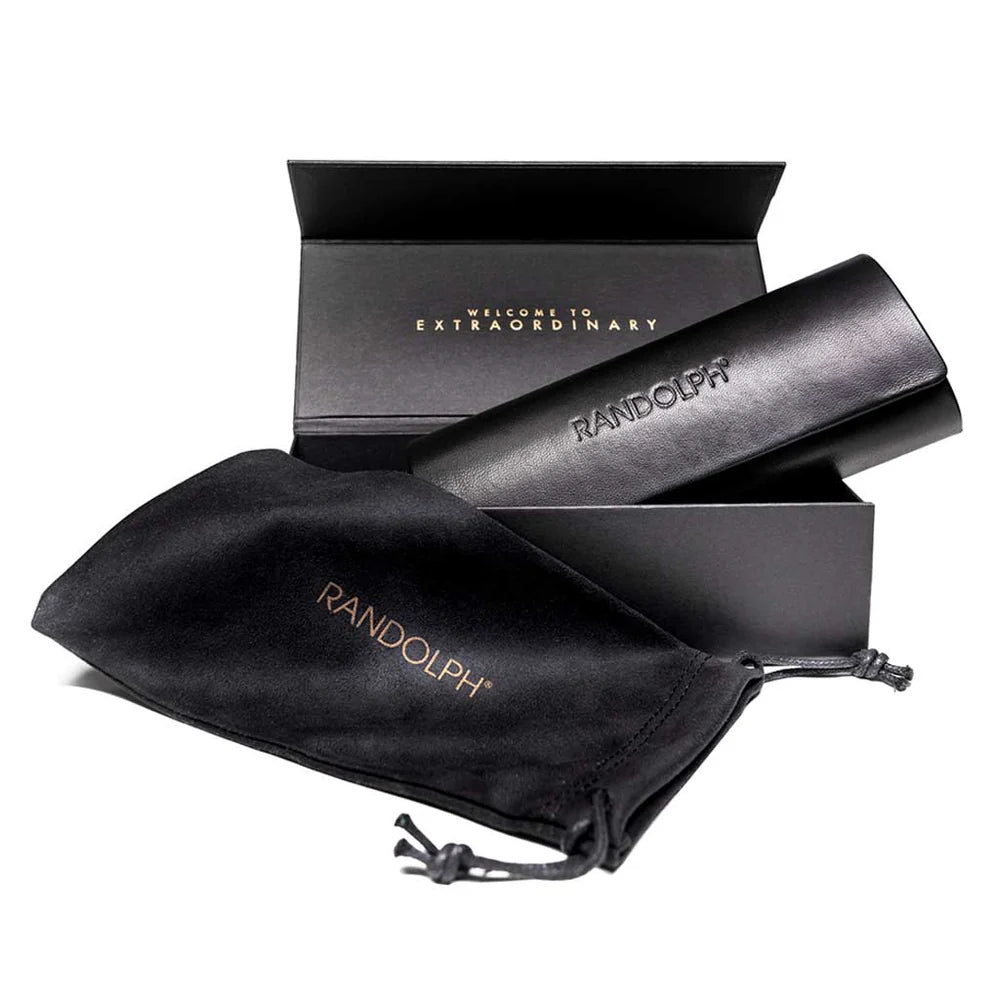 Gunmetal and American Gray accessories case by Randolph USA, featuring sleek protective design and durable construction.